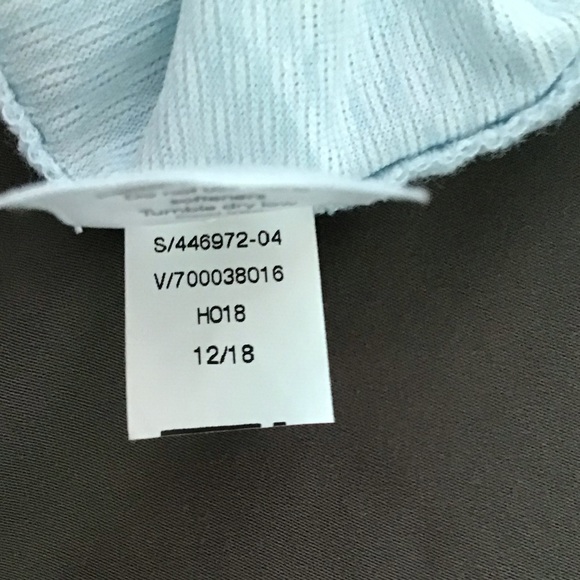 Athleta L crisscross back heathered lt blue & white dry fast EUC - Picture 7 of 9